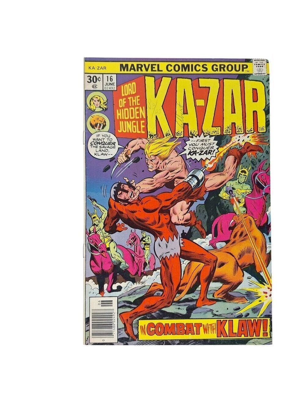 Marvel Ka-Zar Comic Book 16 1976